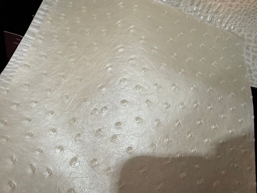 Pearl Ostrich Mini Top Zip Single Ladies ROUND 2 by Makeup Junkie Bags 10/5 (Ships in 4-5 Weeks)