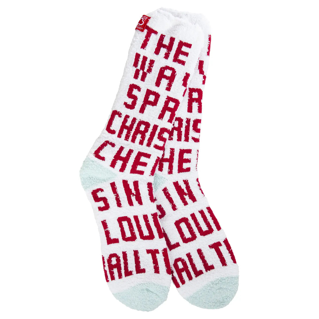 'The Best Way To Spread Christmas Cheer' Cozy Christmas Crew Socks by World's Softest Socks