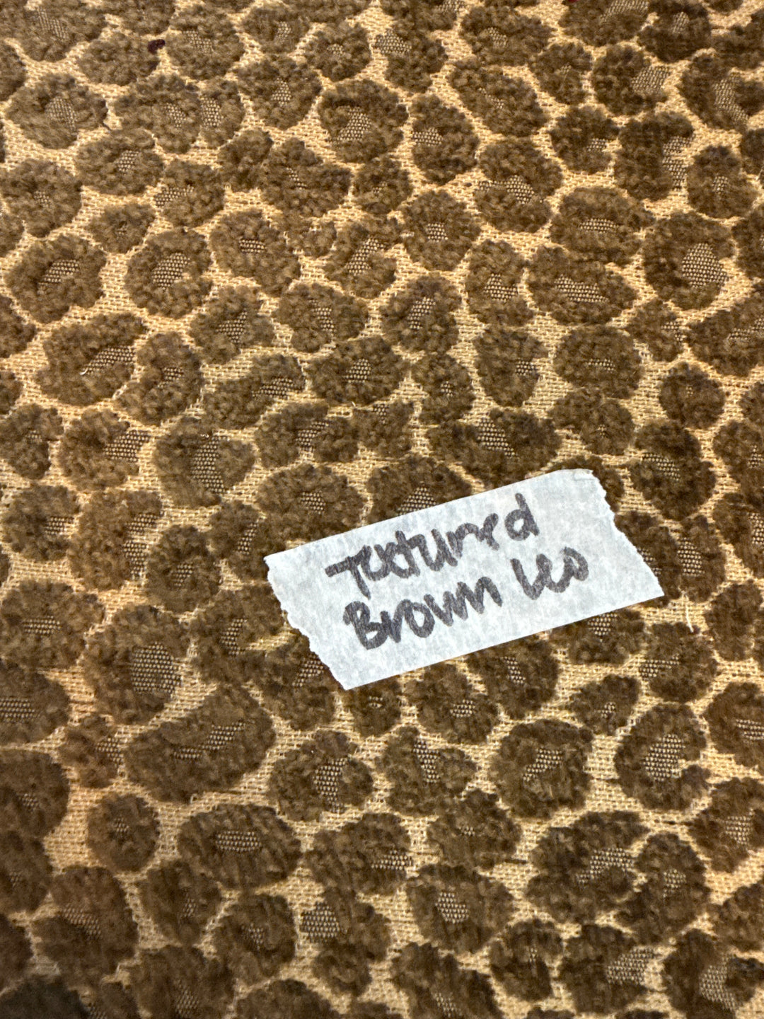 MJ TX PREPO SINGLE LADIES: Textured Brown Leopard Mini Top Zip by Makeup Junkie (Ships in 3-4 Weeks)