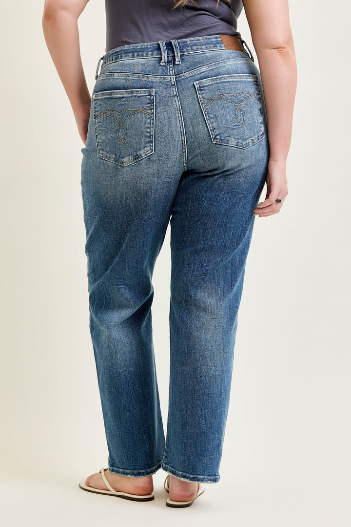 Holly Mid Rise Straight by Judy Blue