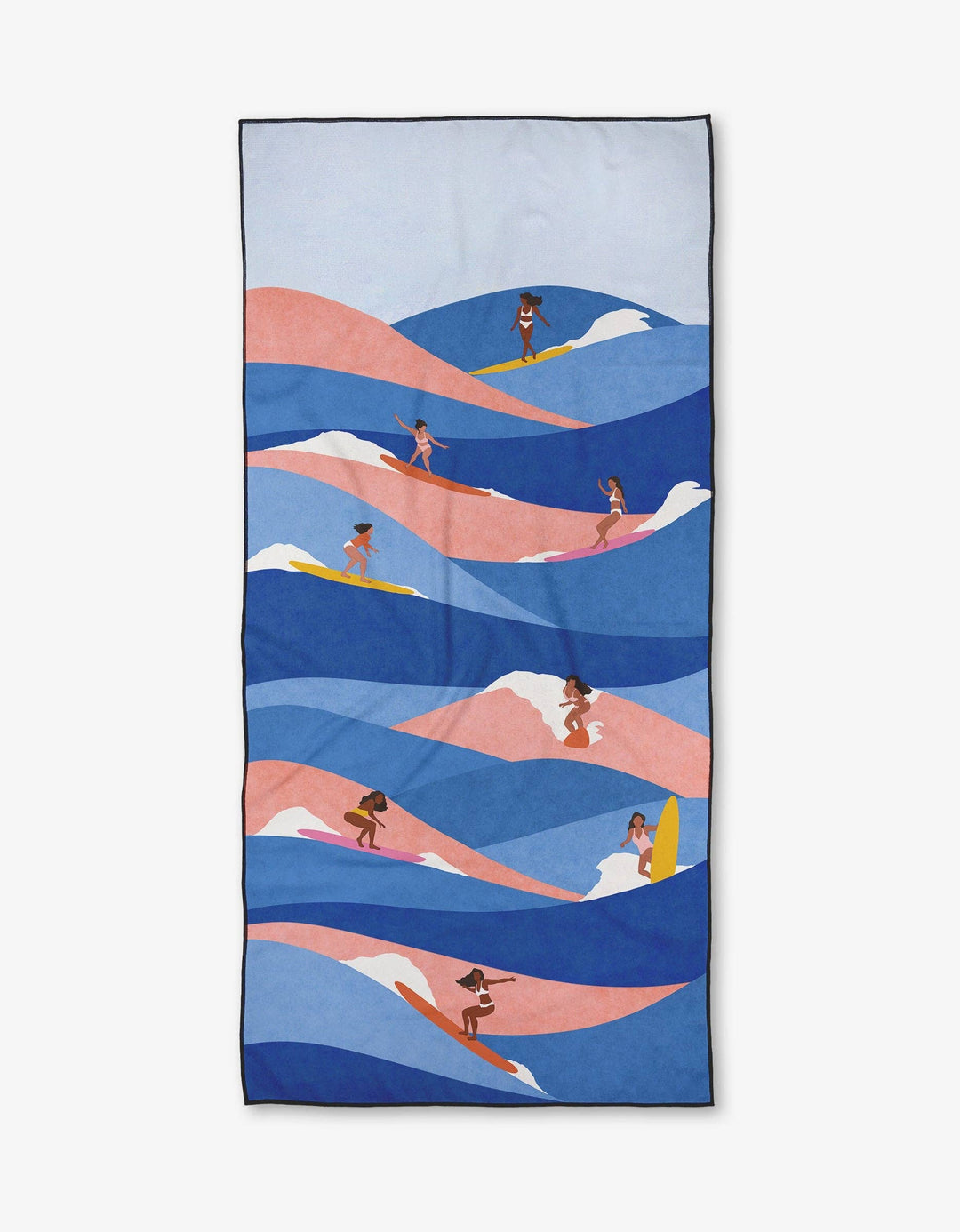 Surfers Beach Towel by Geometry