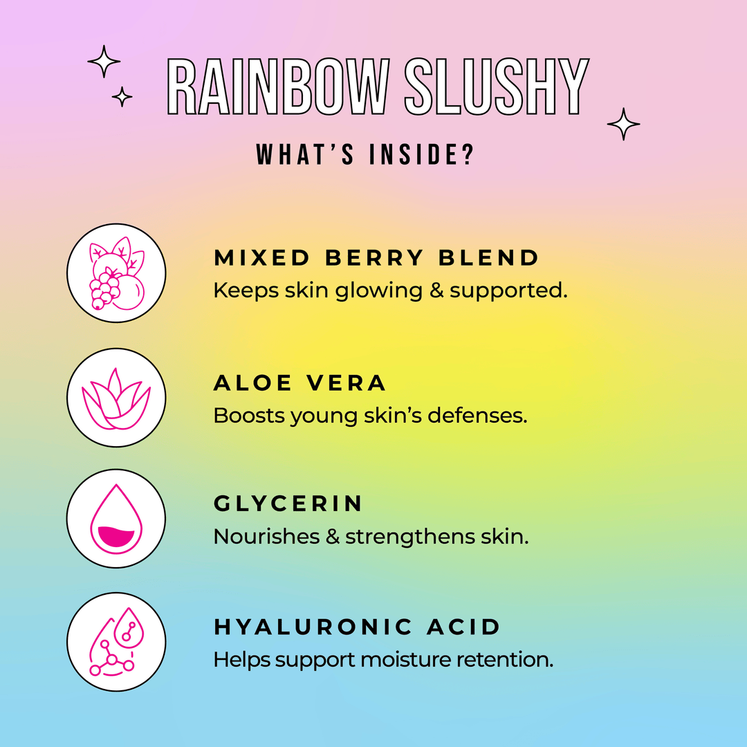 Slushy Kid's Face Mask - Rainbow