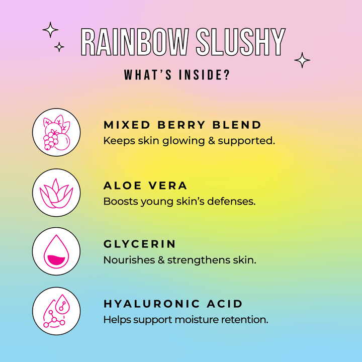 Slushy Kid's Face Mask - Rainbow
