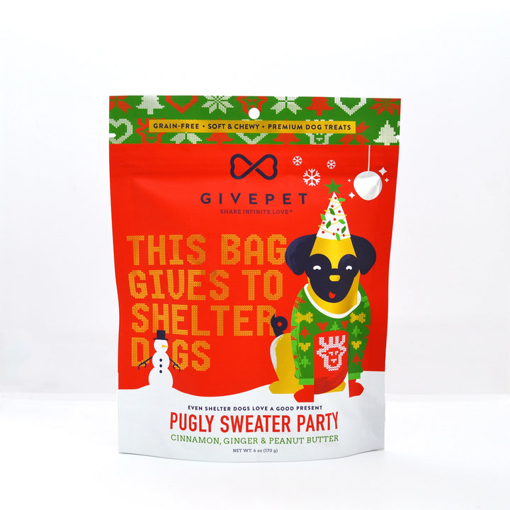 GivePet Dog Treats - Pugly Sweater Party