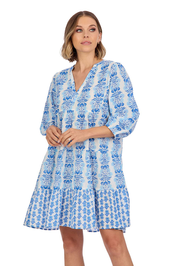 Pace Tunic Dress - Blue by Mud Pie