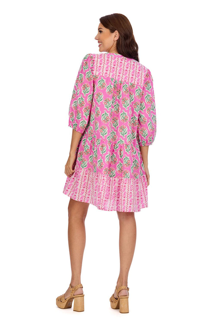 Pace Tunic Dress - Pink by Mud Pie