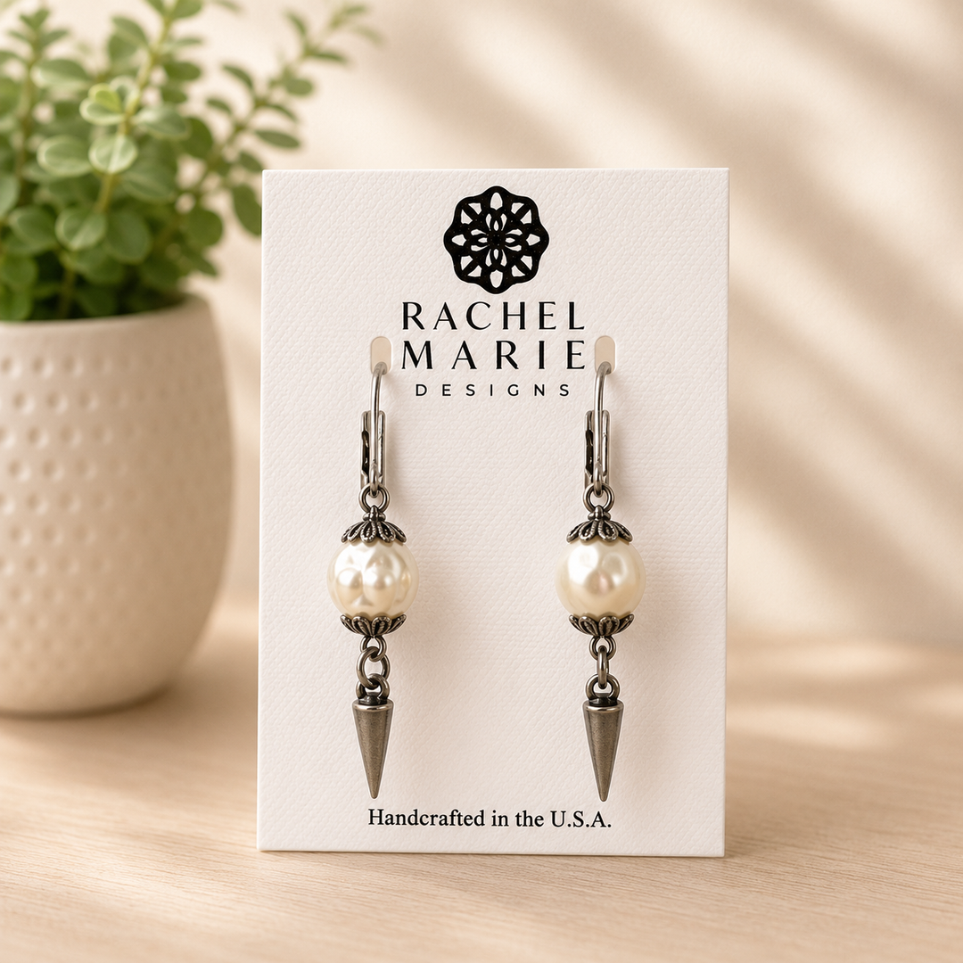 JULY PREORDER: MARGO SPIKE EARRING by Rachel Marie Designs (Ships in 2-3 Weeks)