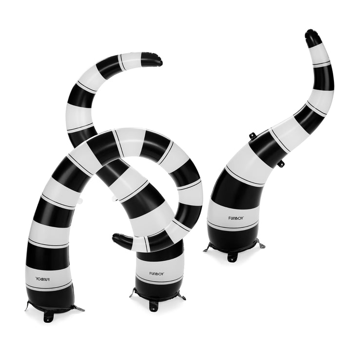 Black & White Halloween Inflatable Lawn Snakes - Set of 3 by Funboy
