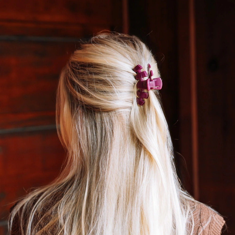 Small Teleties Claw Clip - Mulberry