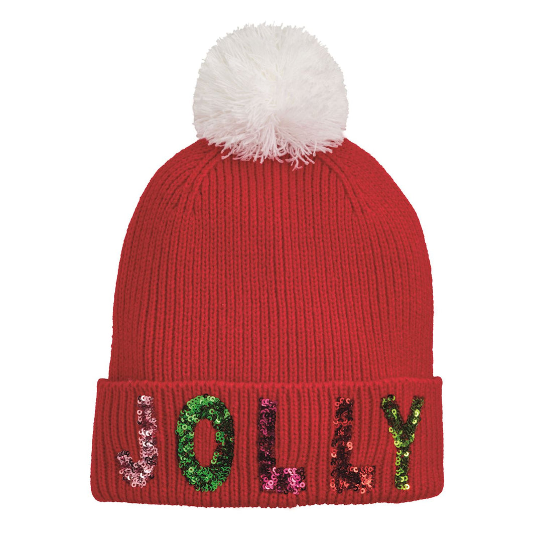 Sequin Holiday Beanies by Mud Pie