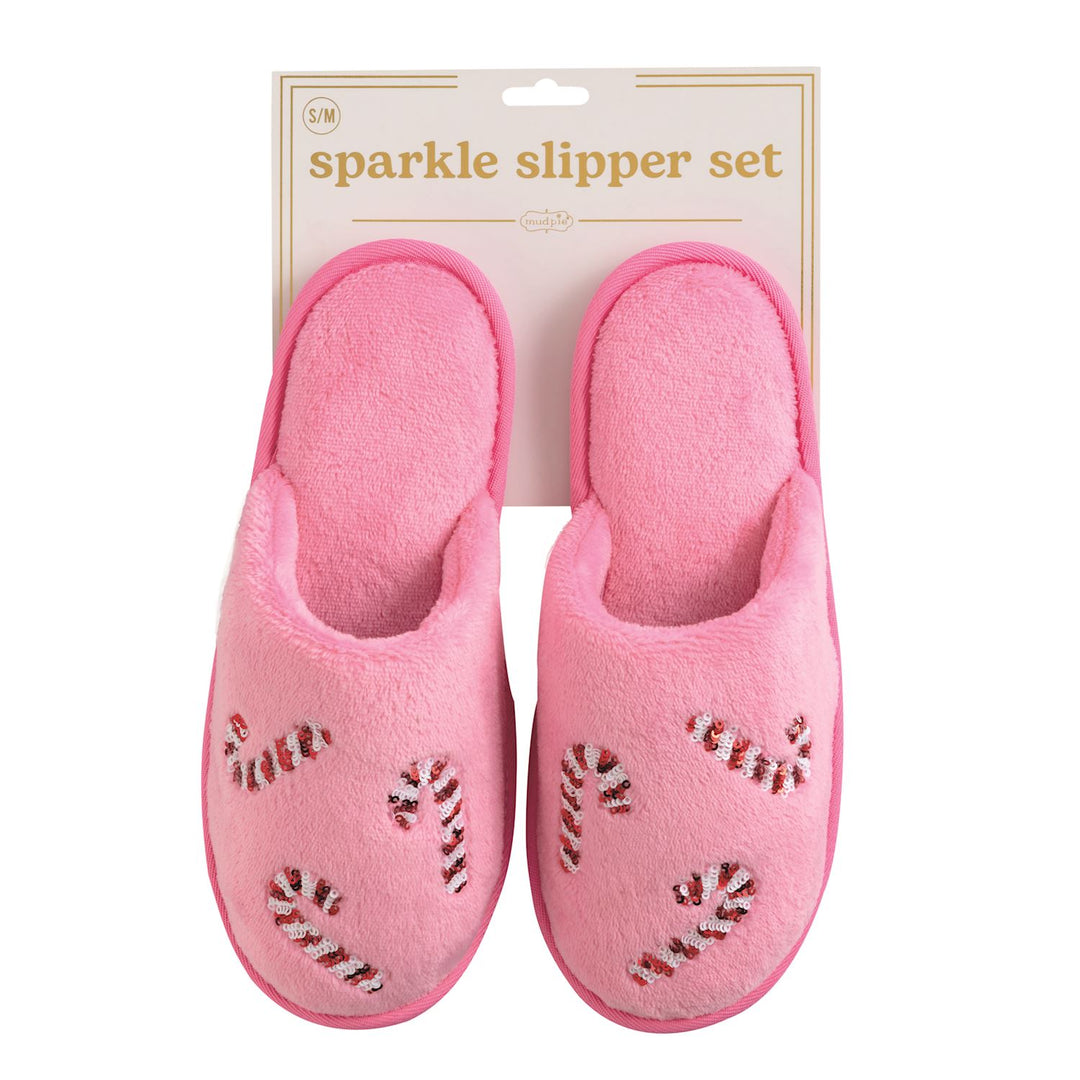 Christmas Sparkle Slippers by Mud Pie