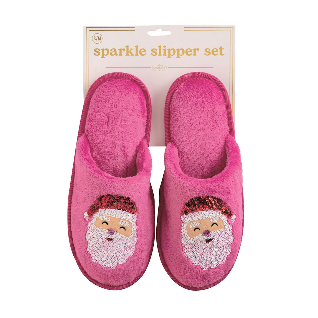 Christmas Sparkle Slippers by Mud Pie