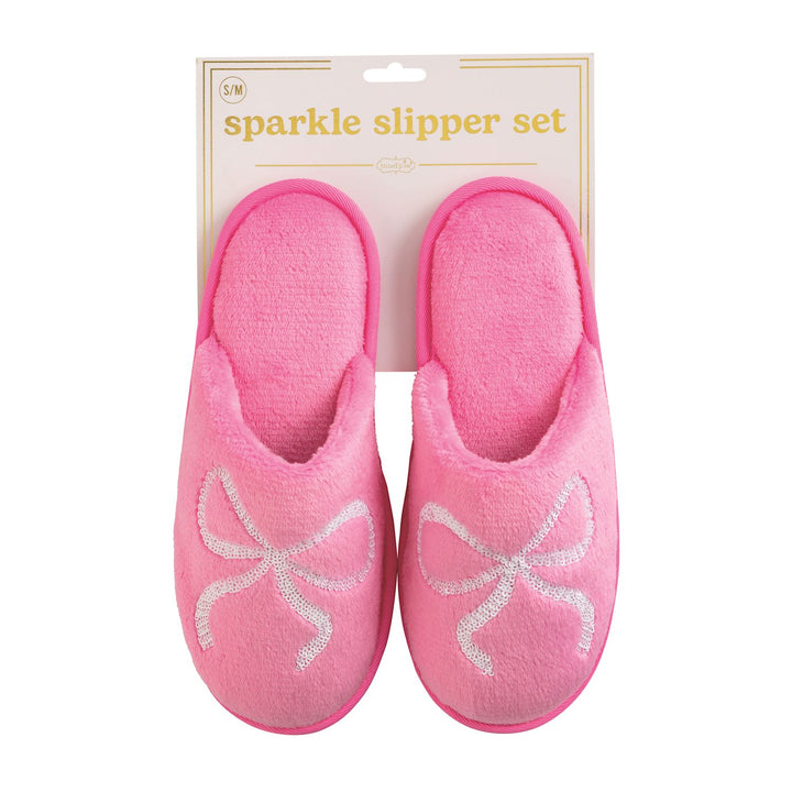 Valentine's Sparkle Slippers by Mud Pie