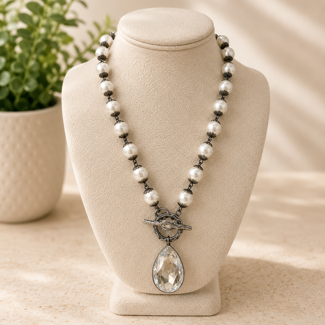 JULY PREORDER: MONTE CRISTO NECKLACE by Rachel Marie Designs (Ships in 2-3 Weeks)