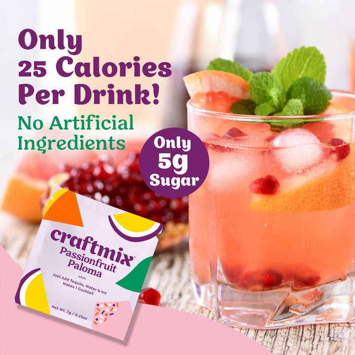 Craftmix Passionfruit Paloma Cocktail Mixer 12 Pack
