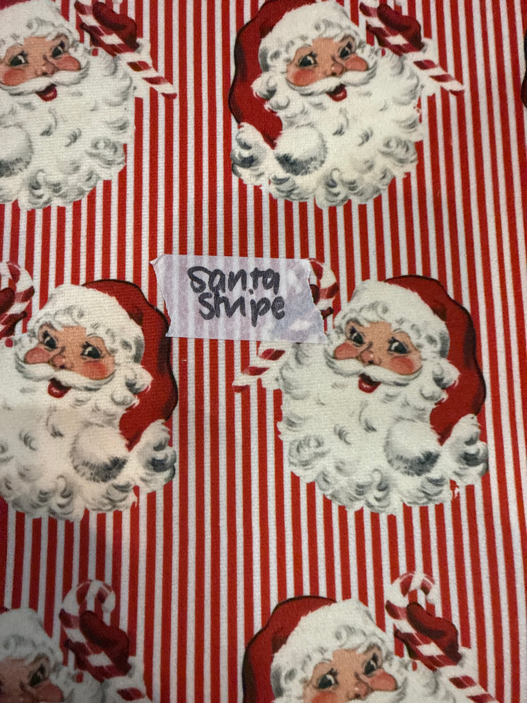 MJ TX PREPO SINGLE LADIES: Santa Stripe Mini Top Zip by Makeup Junkie (Ships in 3-4 Weeks)
