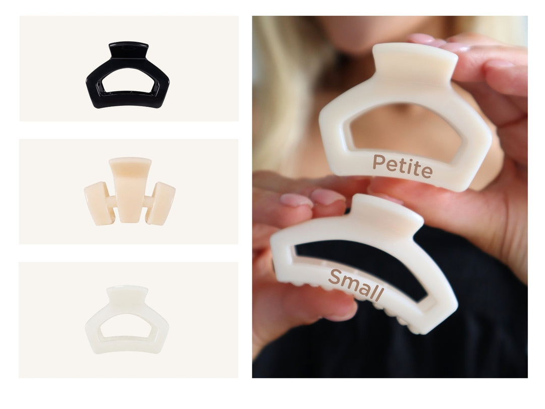 Petite Teleties Claw Clip - Jet Black