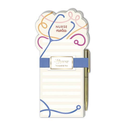 'Nurse Notes' Stethoscope Notepad & Pen