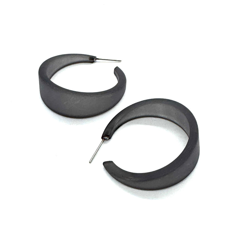 Frosted Emily Hoop Earrings by Leetie Lovendale (Preorder: Ships in 2-3 Weeks)