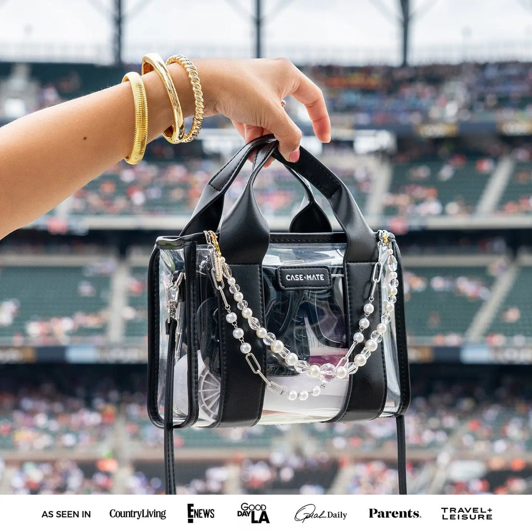 PREORDER: Clear Stadium Tote Bag - Midnight Black by Case-Mate (Ships in 2-3 Weeks)