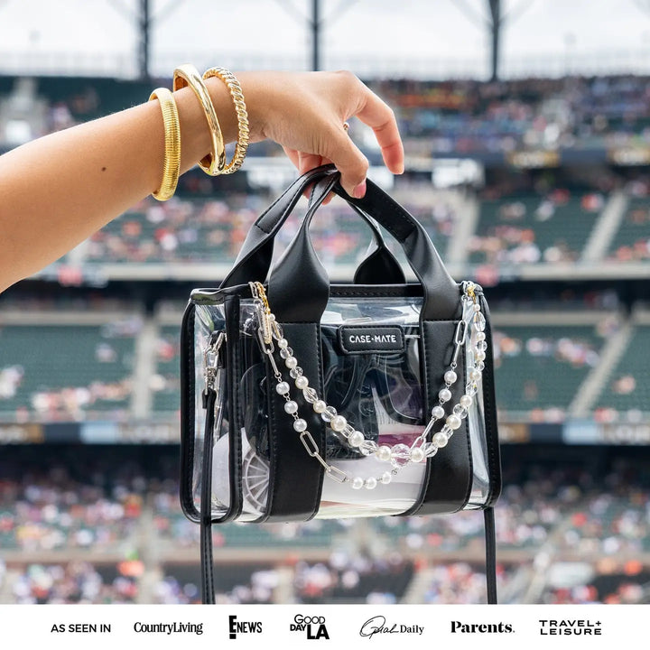 PREORDER: Clear Stadium Tote Bag - Midnight Black by Case-Mate (Ships in 2-3 Weeks)