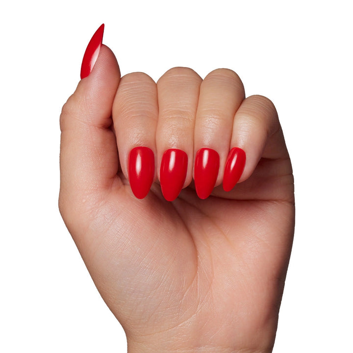 Press-On Glamnetic Nails - Fiery Red