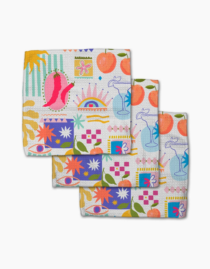 Italian Picnic Dishcloth Set By Geometry
