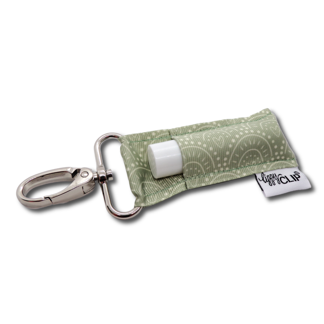 Rainbows on Sage LippyClip® Lip Balm Holder (PREORDER: Ships in 2-3 Weeks)