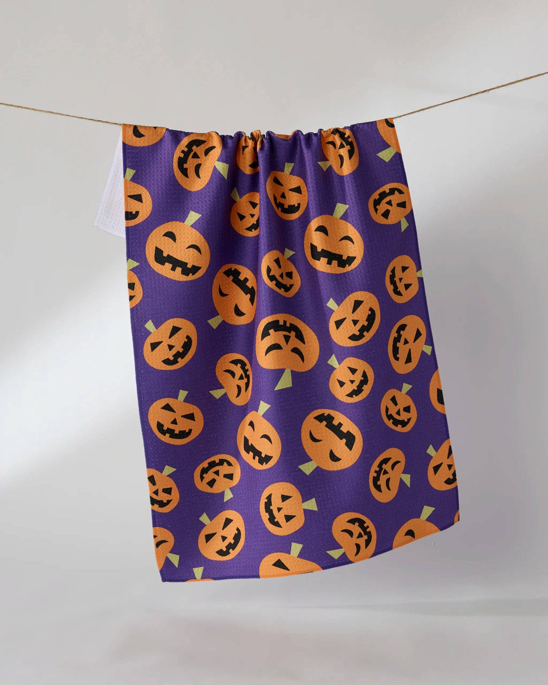 Gourd Gang Purple Tea Towel by Geometry