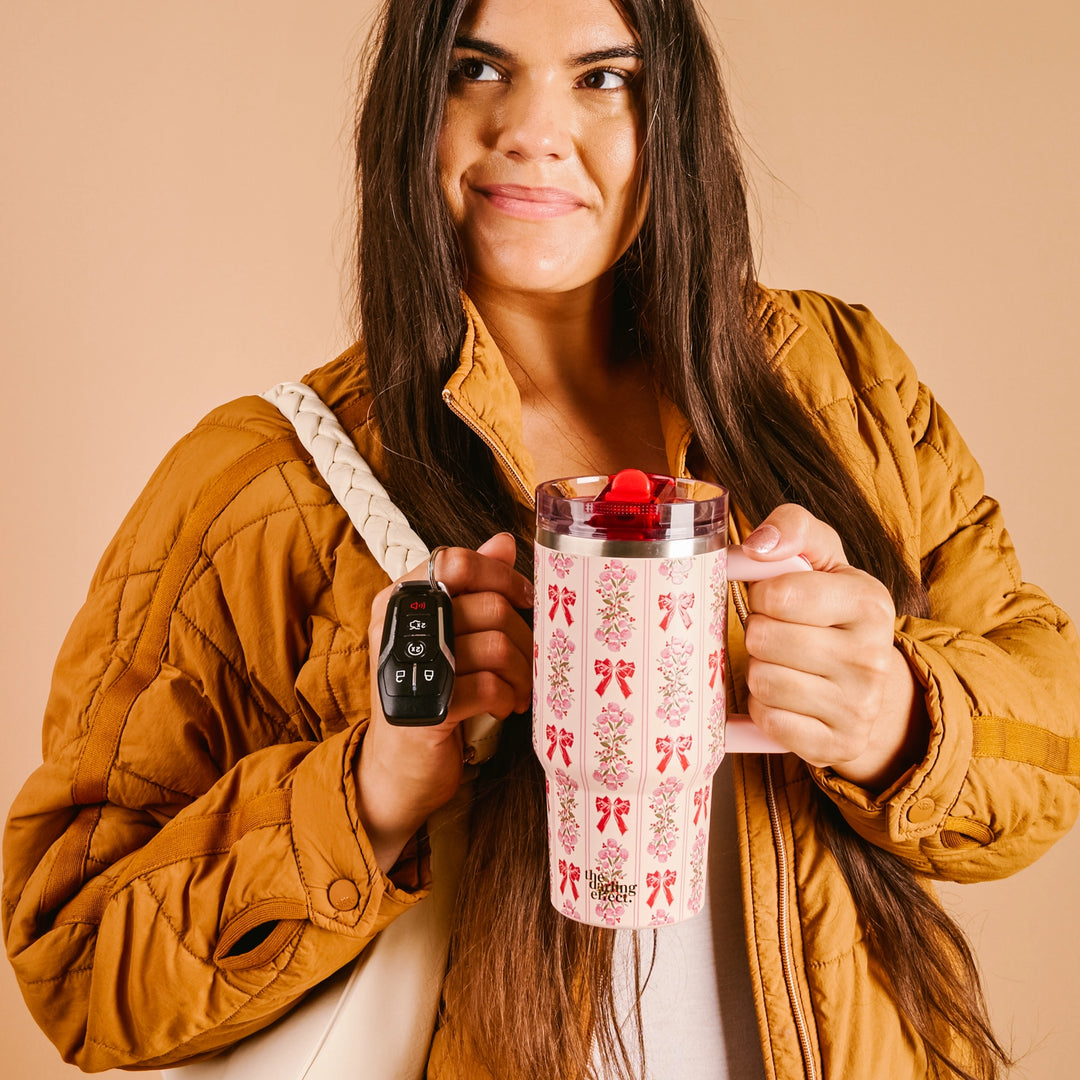 Oh So Merry 20 oz Lifestyle Flip Straw Tumbler by the Darling Effect