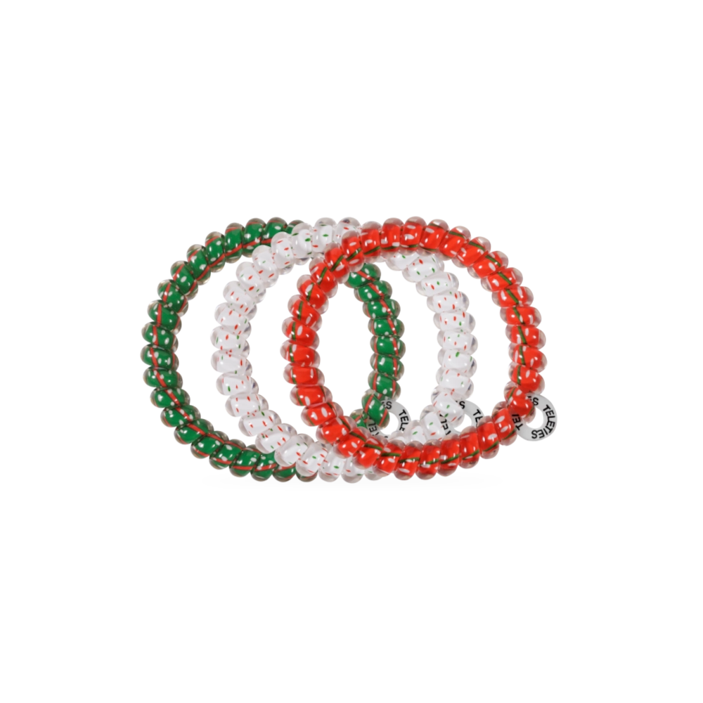 Teleties Hair Tie - Small Band Pack of 3 - Holiday Confetti (Ships in 1-2 Weeks)