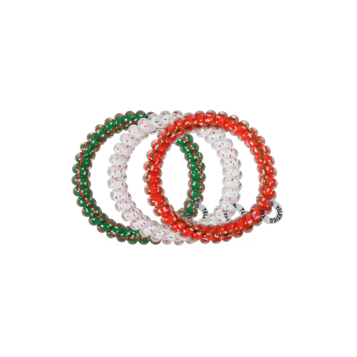 Teleties Hair Tie - Small Band Pack of 3 - Holiday Confetti (Ships in 1-2 Weeks)