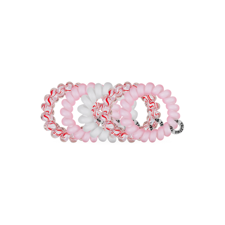 Teleties Hair Tie - Tiny Band Pack of 5 - Peppermint Pop (Ships in 1-2 Weeks)