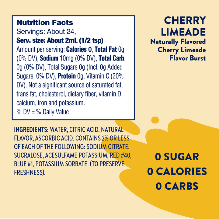 Sugar Free Flavor Burst Antioxidant Drink Mix - Cherry