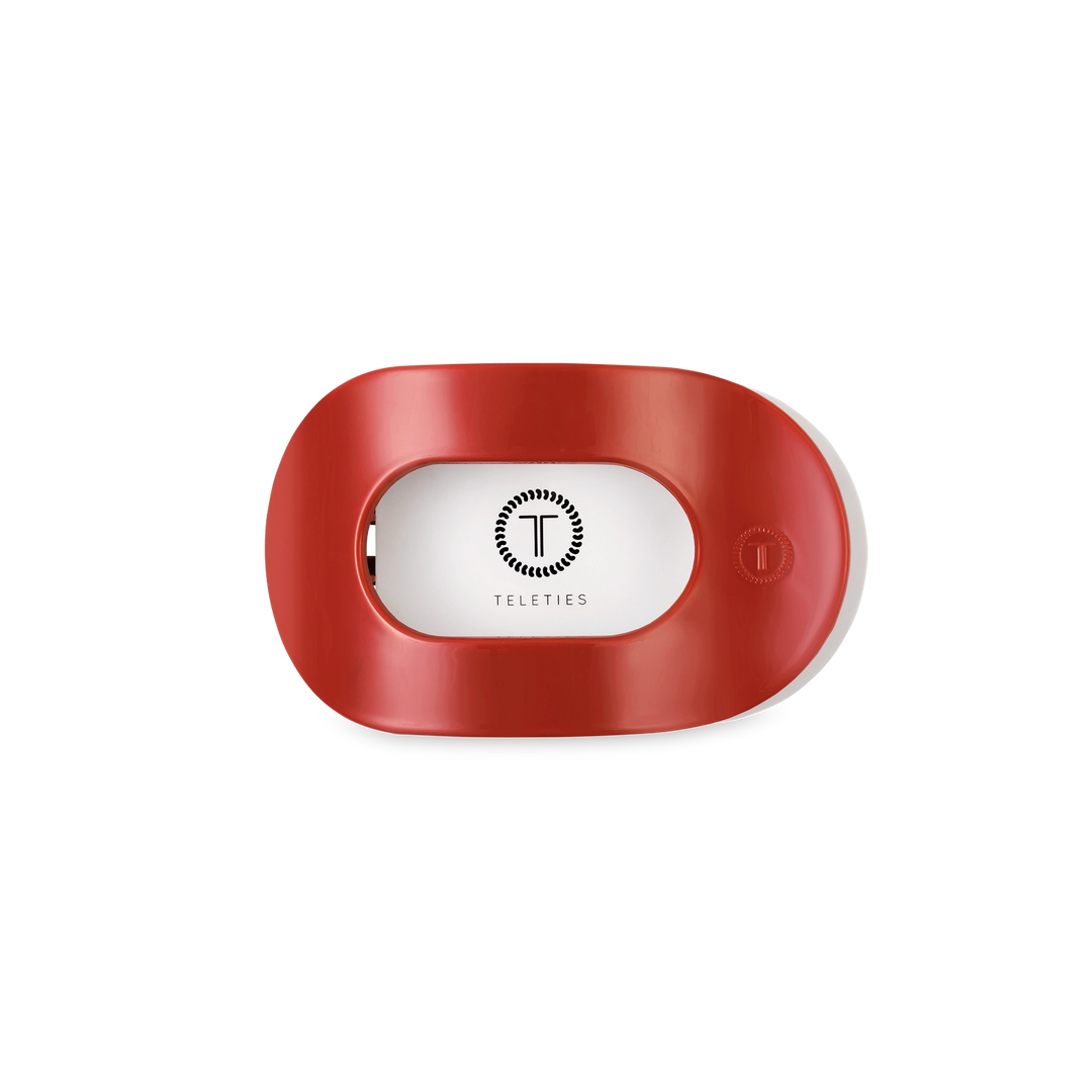 Small Teleties Flat Oval Clip - Red Carpet Ready