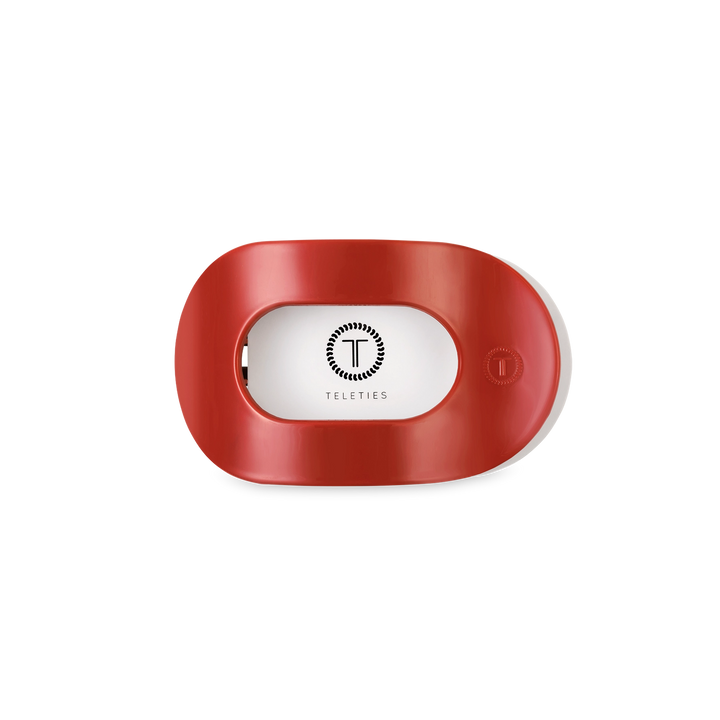 Small Teleties Flat Oval Clip - Red Carpet Ready