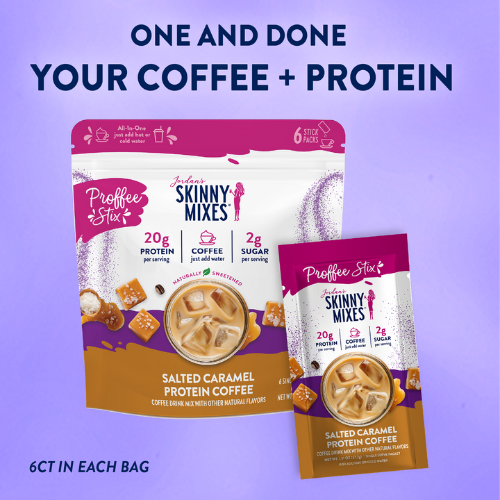 Proffee Stix Protein-Coffee Drink Mix 6 ct - Salted Caramel
