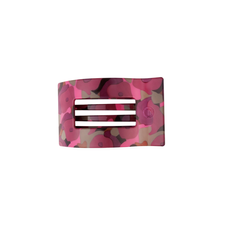 Small Teleties Flat Rectangle Clip - Garden Glam