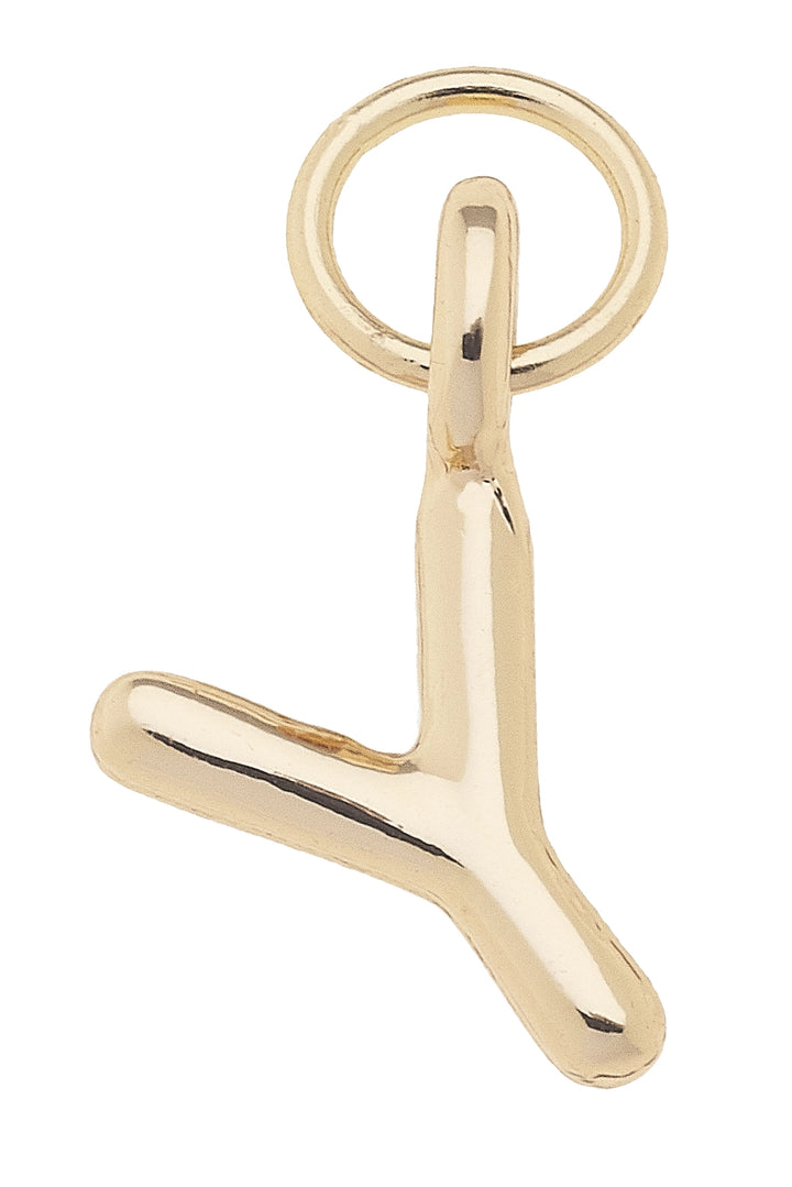 Mini Initial Charm in Shiny Gold By Canvas