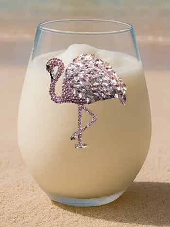 JUNE PREORDER: Flamingo Stemless by the Queens Jewels (Ships in 2-3 Weeks)