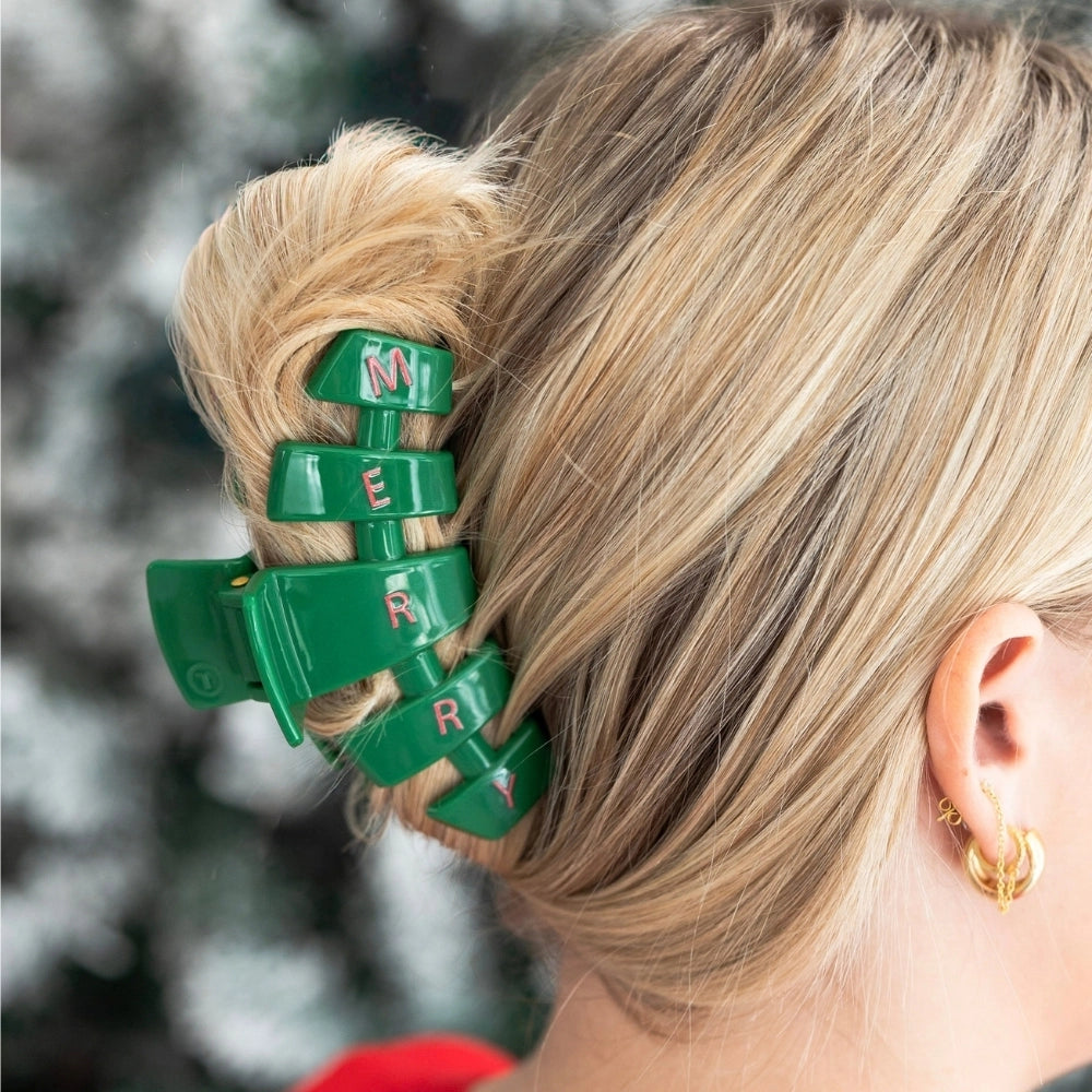Large Teleties Claw Clip - Merry Everything