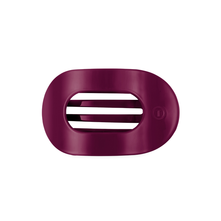 Medium Teleties Flat Oval Clip - Mulberry