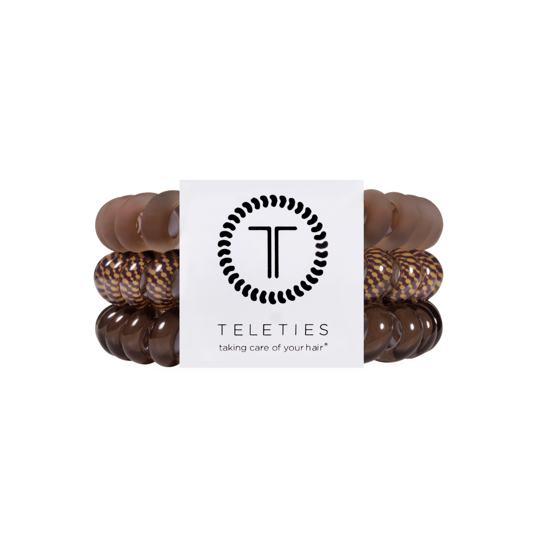 Teleties Hair Tie - Large Band Pack of 3 - Morning Brew