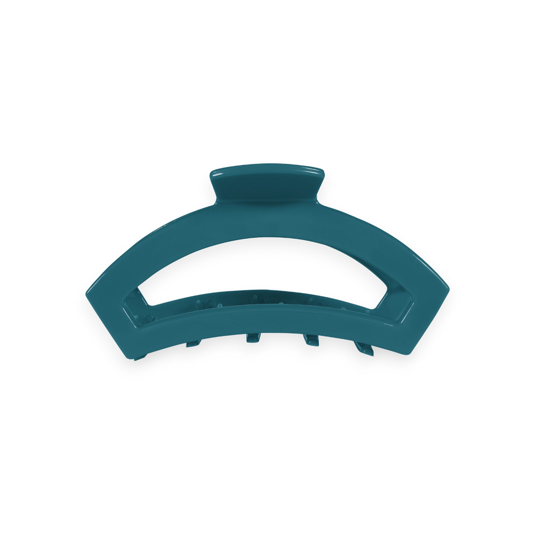 Small Teleties Open Claw Clip - Teal With It