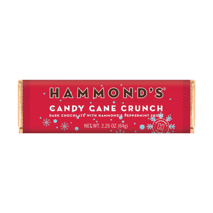 Candy Cane Crunch Dark Chocolate Candy Bar