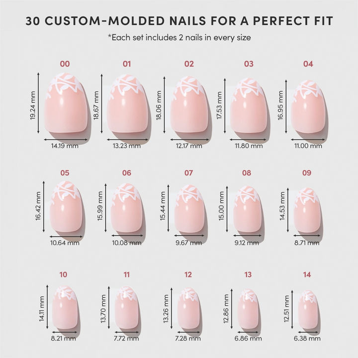 Press-On Glamnetic Nails - Love Preserved