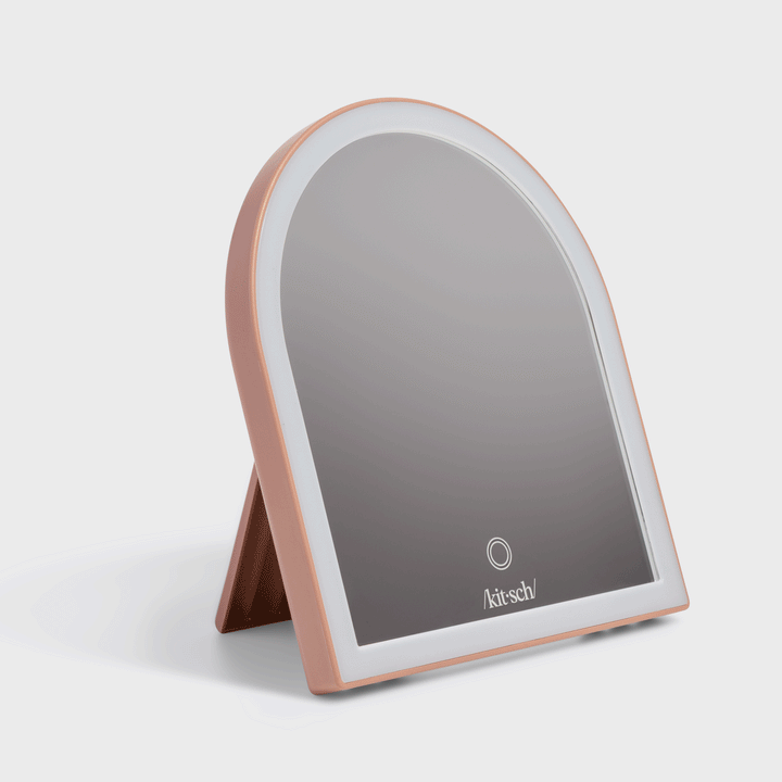 Rechargeable Arch Desk Mirror - Terracotta