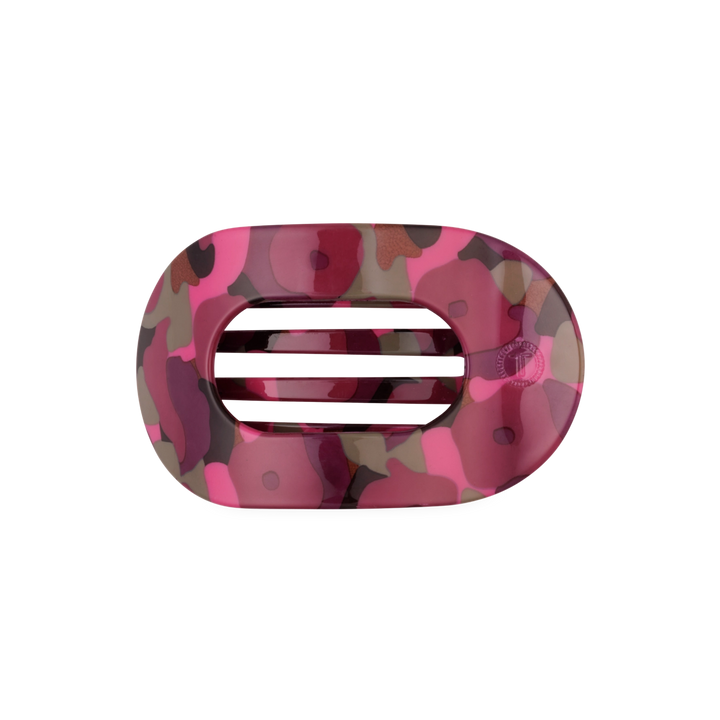 Medium Teleties Flat Oval Clip - Garden Glam