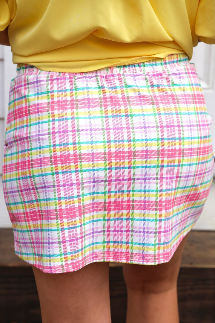 Spring Social Plaid Skort By Jess Lea