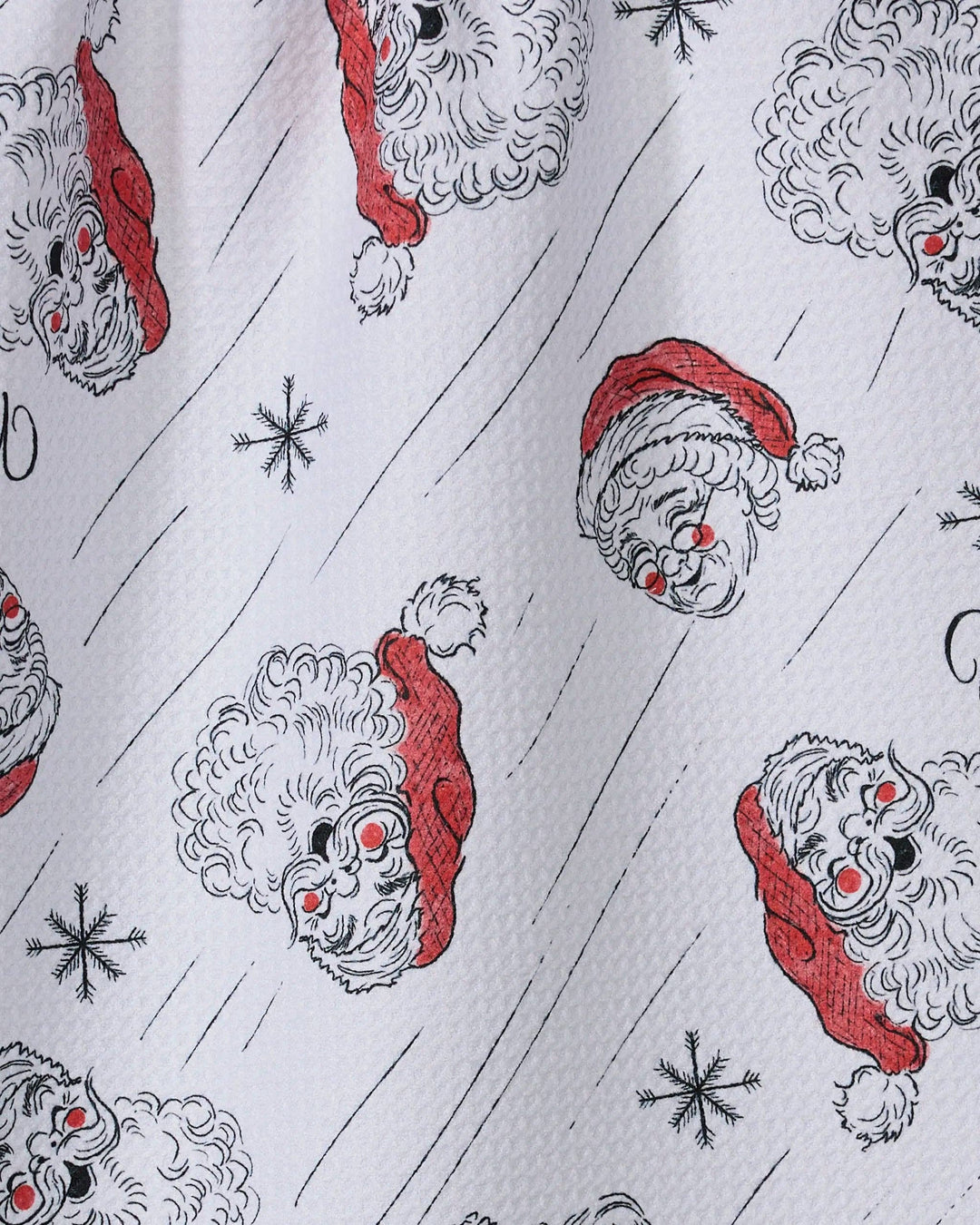 Claus Family Christmas Tea Towel by Geometry